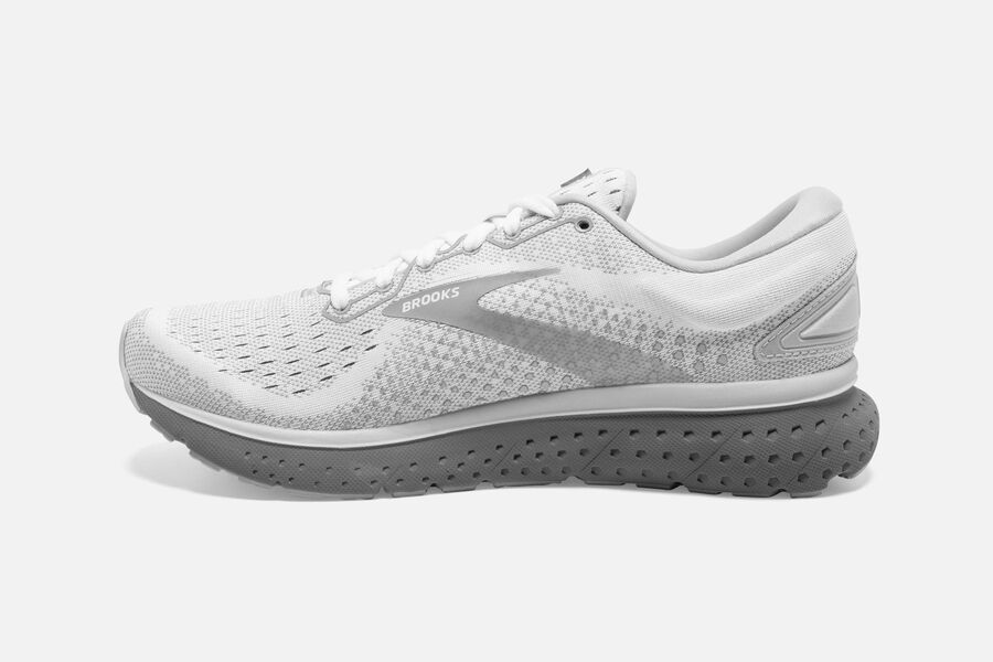 Brooks Israel Glycerin 18 Road Running Shoes Womens - White/Grey - DWC-476231